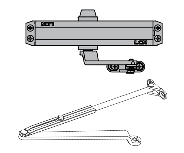 1250 LONG ARM ALUM CLOSER, SIZE 1-5 TBSRT - Surface